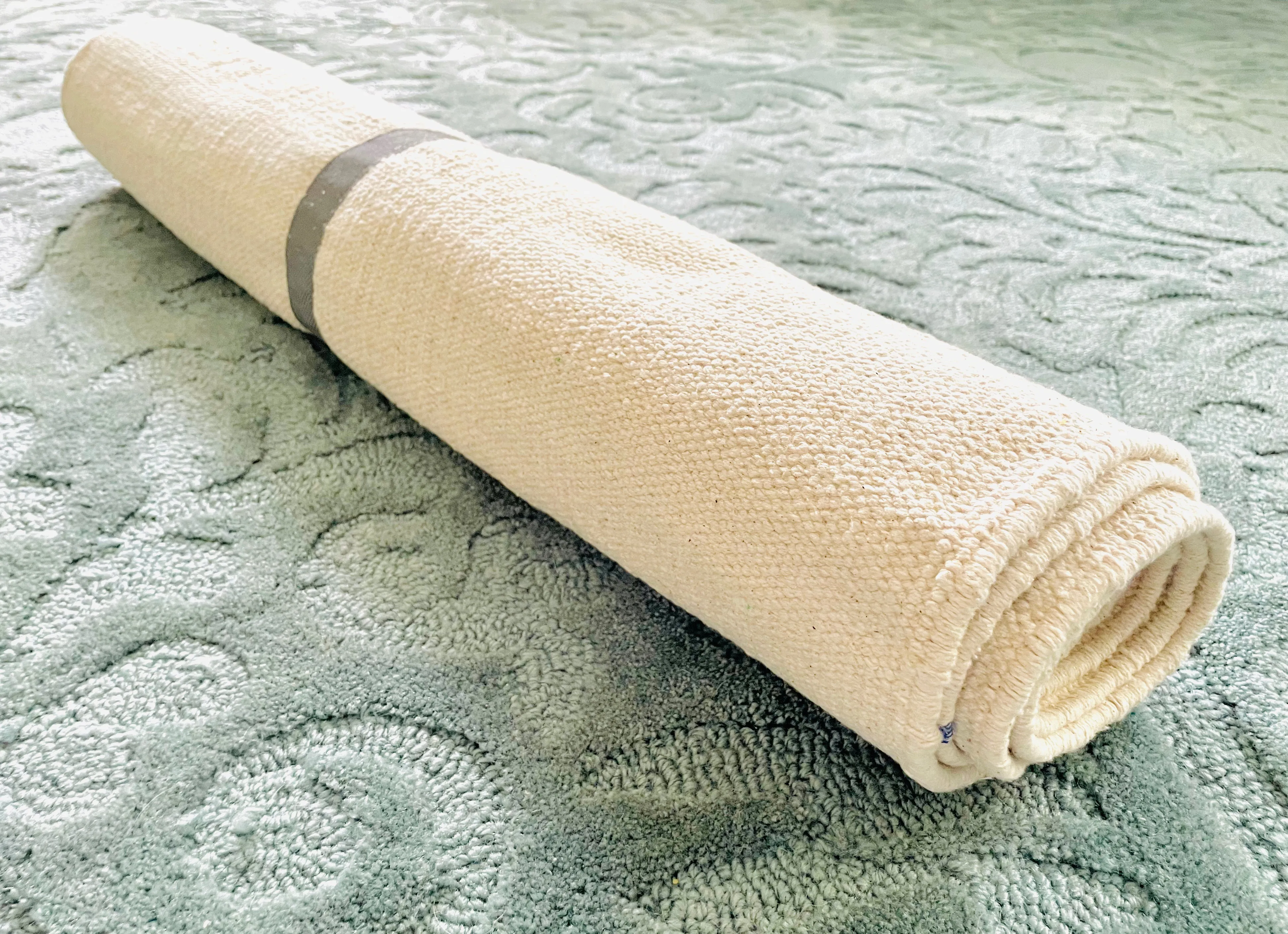 Organic Yoga Mat: all natural indoor & outdoor grounding