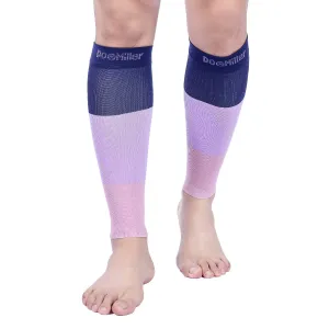 PETITE Calf Compression Sleeve 15-20 mmHg BLUE/LILAC/MAUVE by Doc Miller