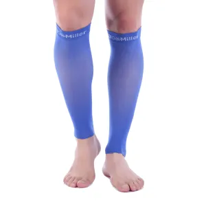 Premium Calf Compression Sleeve 15-20 mmHg BLUE by Doc Miller