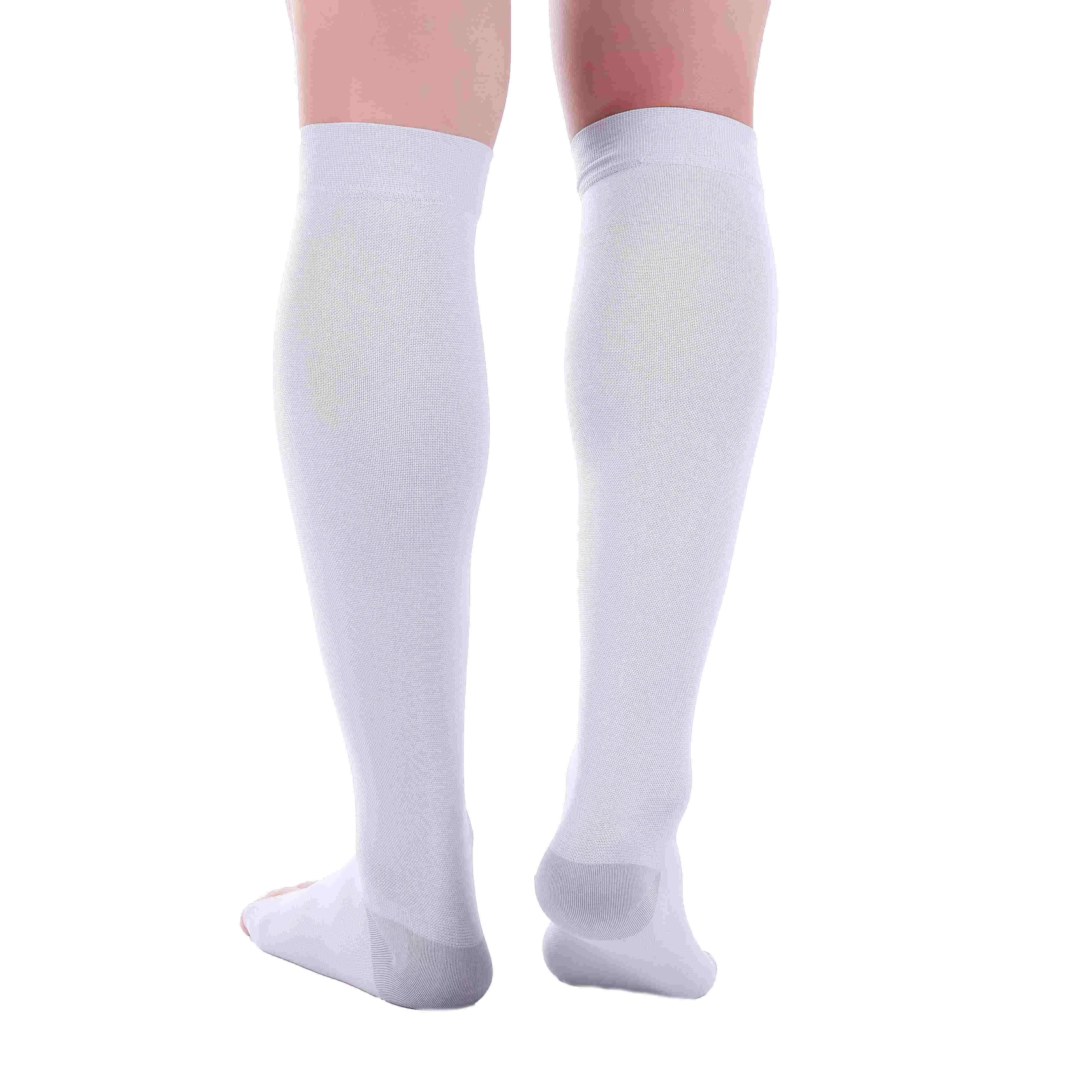 Premium Calf Compression Sleeve 15-20 mmHg GRAY by Doc Miller