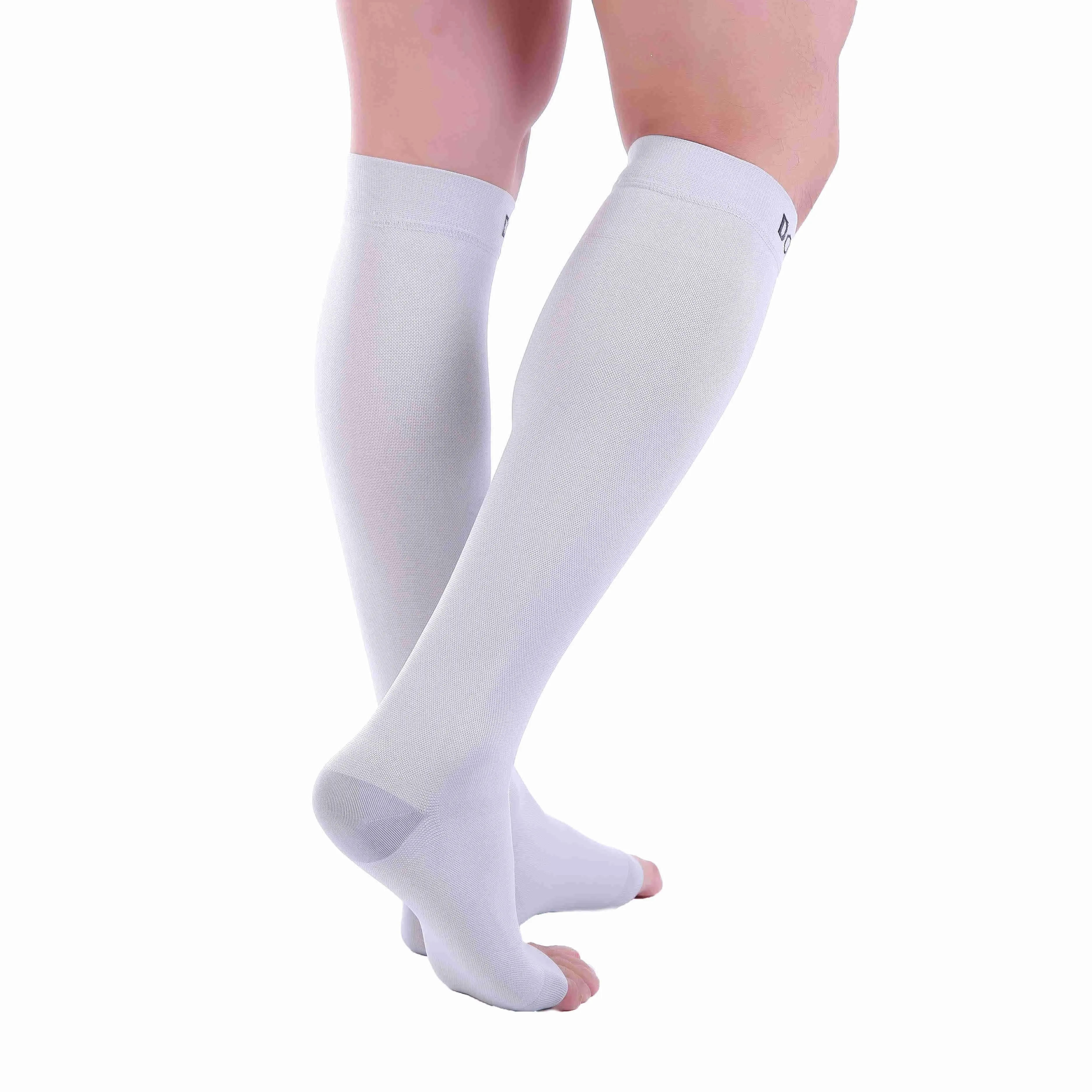 Premium Calf Compression Sleeve 15-20 mmHg GRAY by Doc Miller