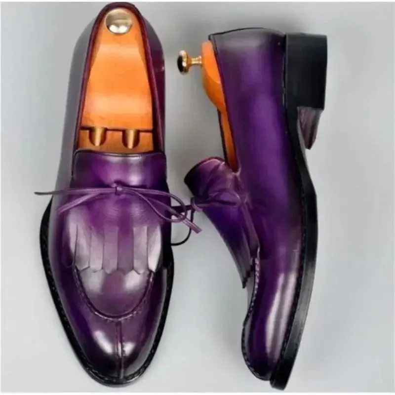 PU Leather Solid Color Classic Loafers