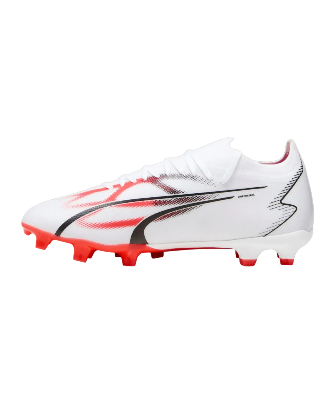 Puma Men's Ultra Match FG-White-Black-Fire Orchid