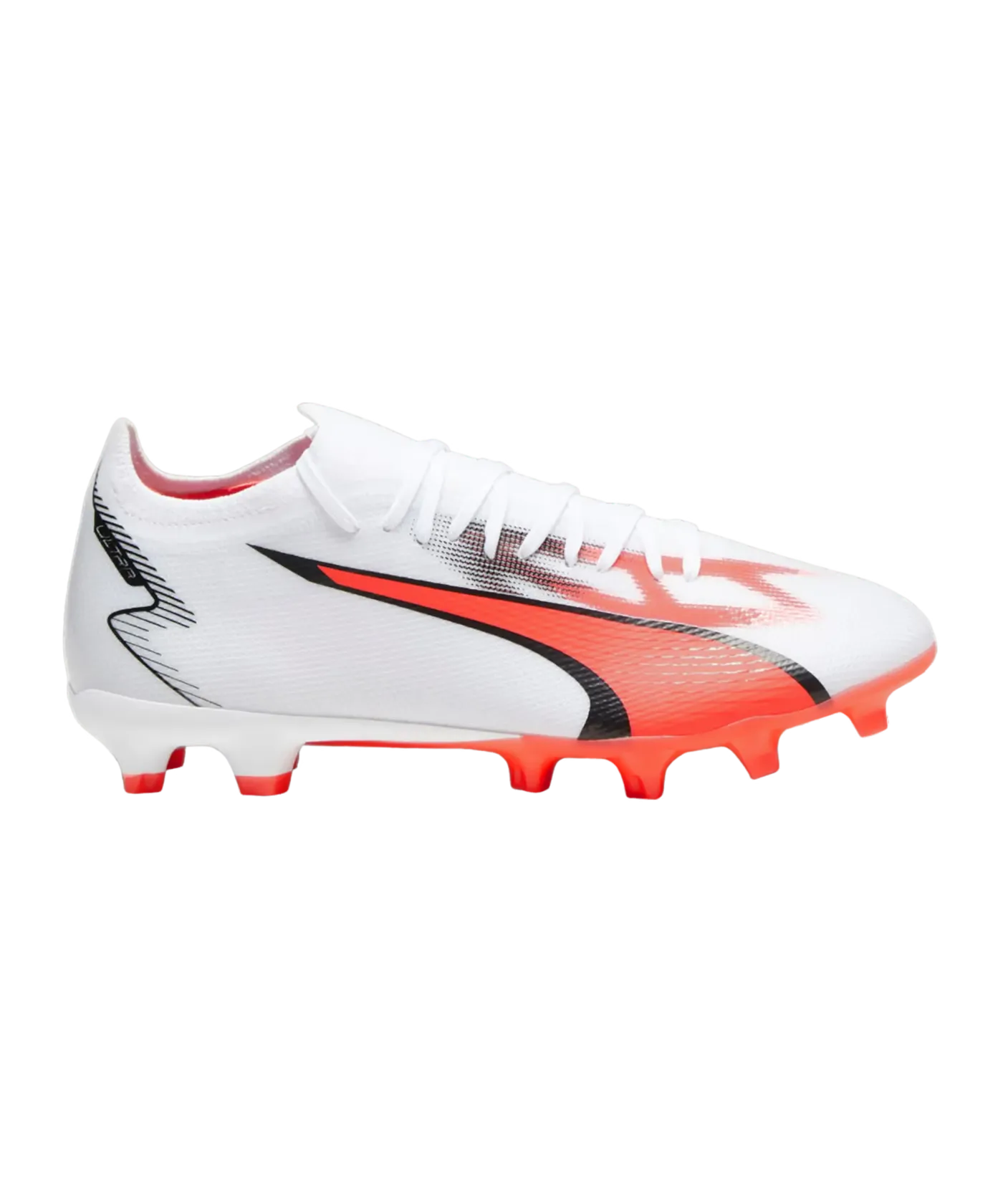 Puma Men's Ultra Match FG-White-Black-Fire Orchid