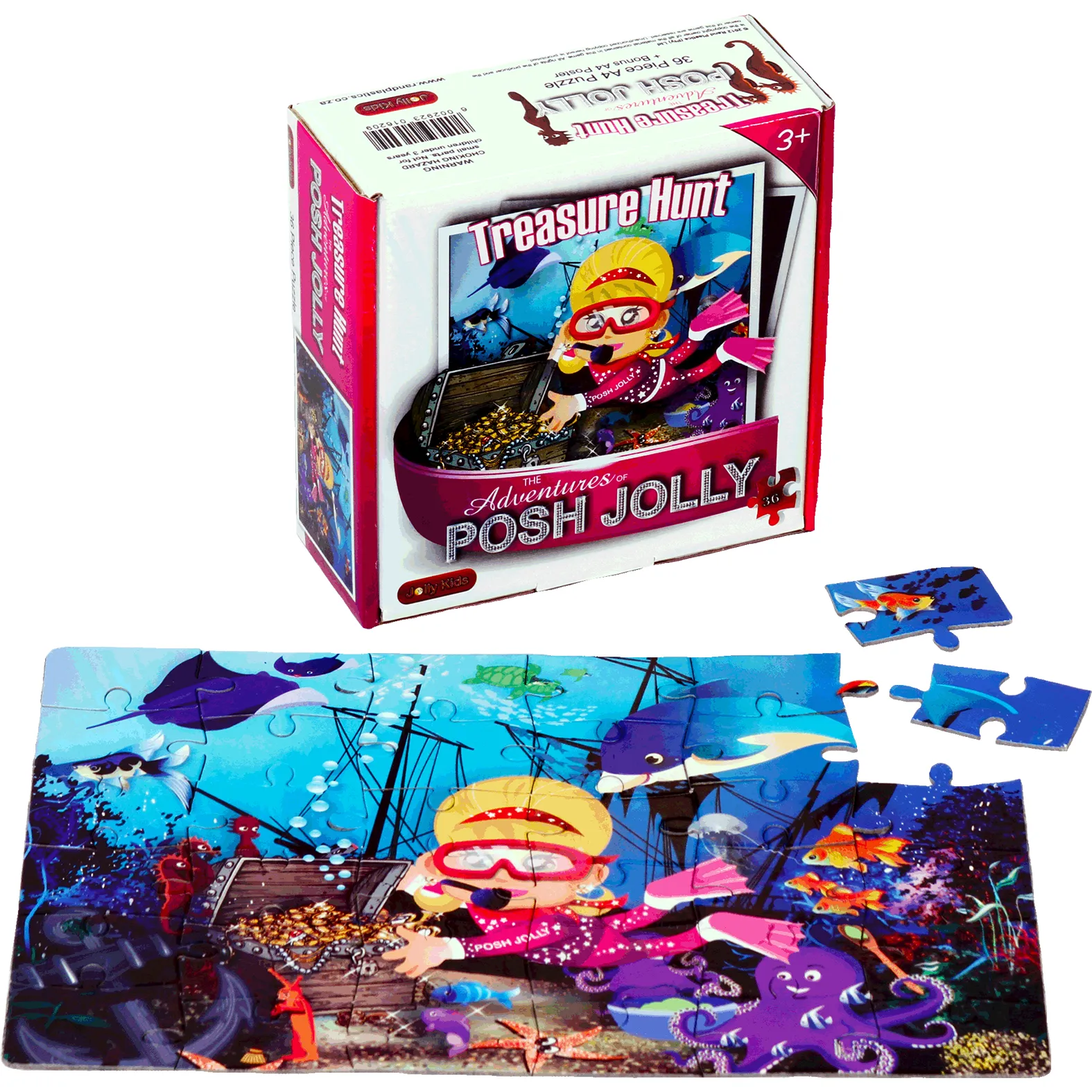 Puzzle Series: Posh Jolly Treasure Hunt 36pc