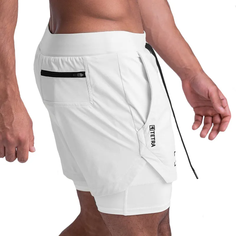 Qreatrz Sports Shorts Men's Two-Piece Basketball