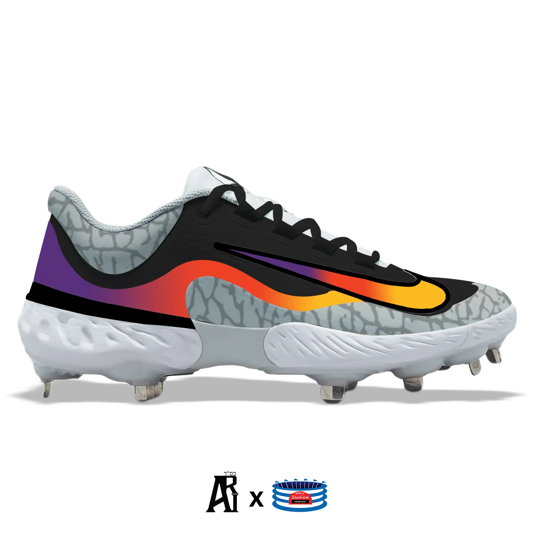 "Grand Canyon" Nike Alpha Huarache Elite 4 Low Cleats