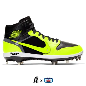 "Volt OW" Jordan 1 Retro Cleats