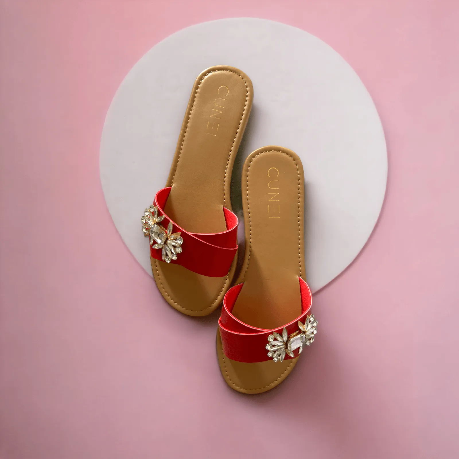 Red Brooch Flats