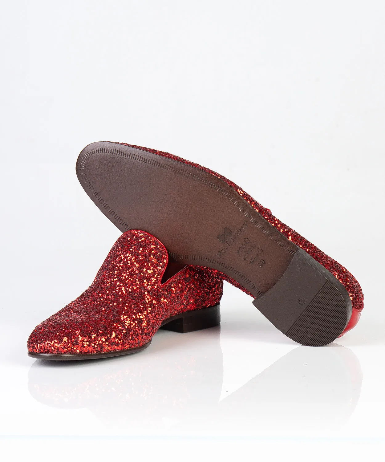 Red Shining Groom Shoes for Wedding