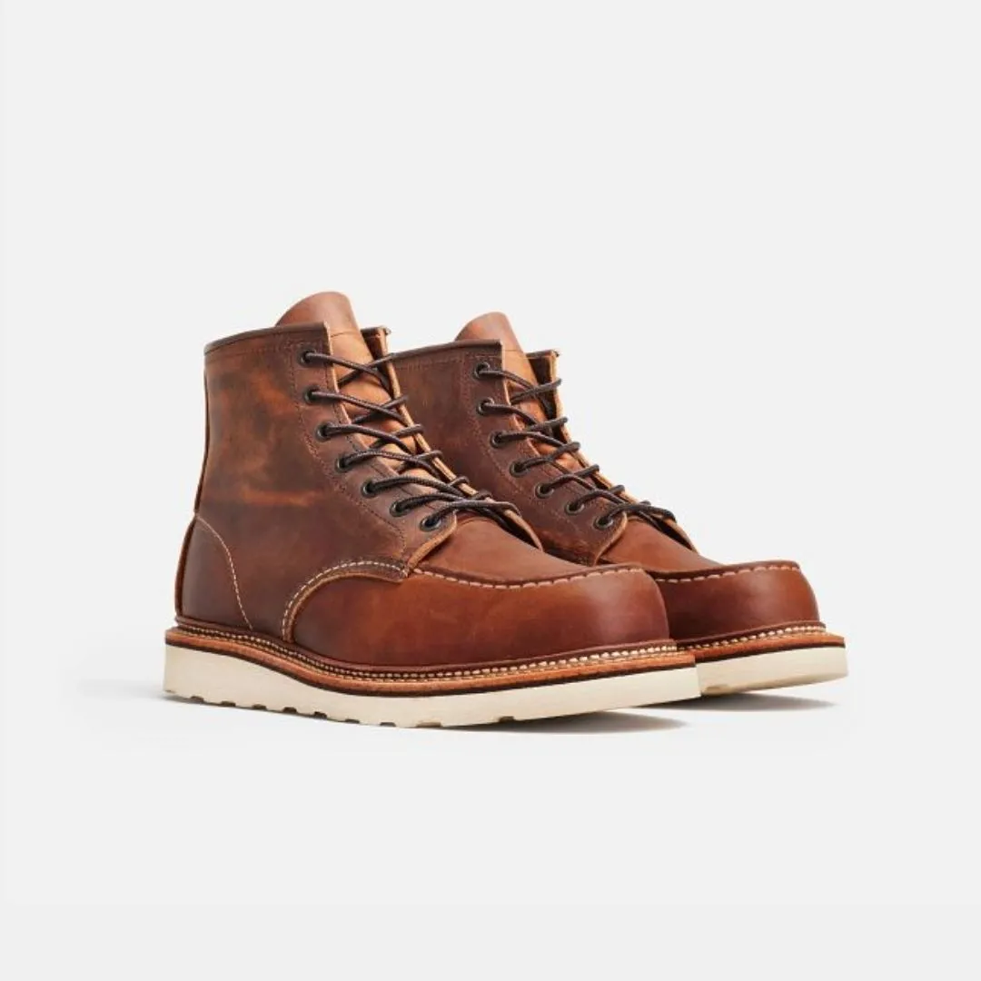 Red Wing Shoes Classic Moc 1907 Toe Copper Rough & Tough