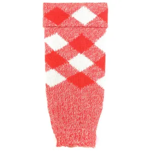 Regimental Half Hose - Red/White by House of Cheviot