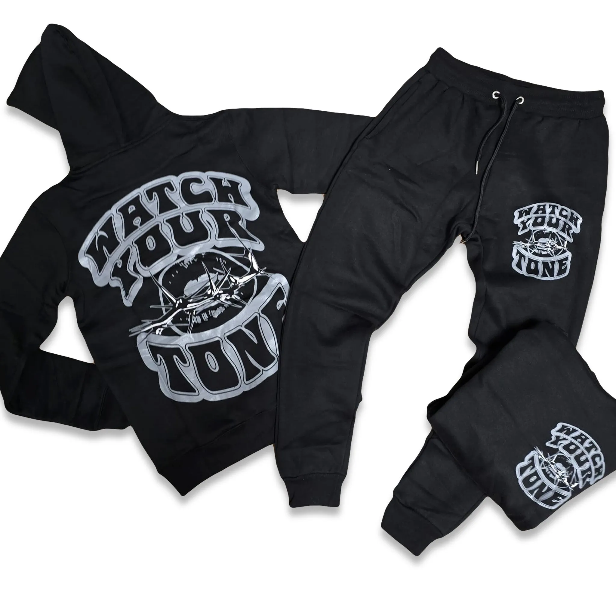 RETRO LABEL WATCH YOUR TONE HOODIE & JOGGER SET (RETRO 12 BARON)