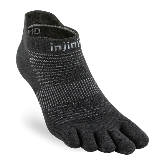 Run Lightweight CoolMax No Show Ankle Socks - by Injinji