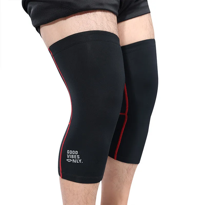 Santic Cycling Knee Compression Sleeve for Men and Women-Black & Red