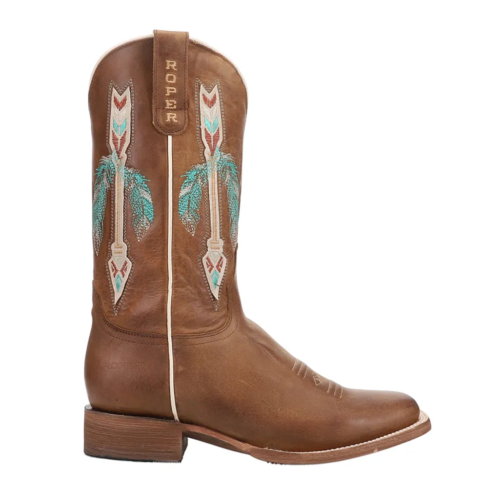 Shelby Embroidered Square Toe Cowboy Boots