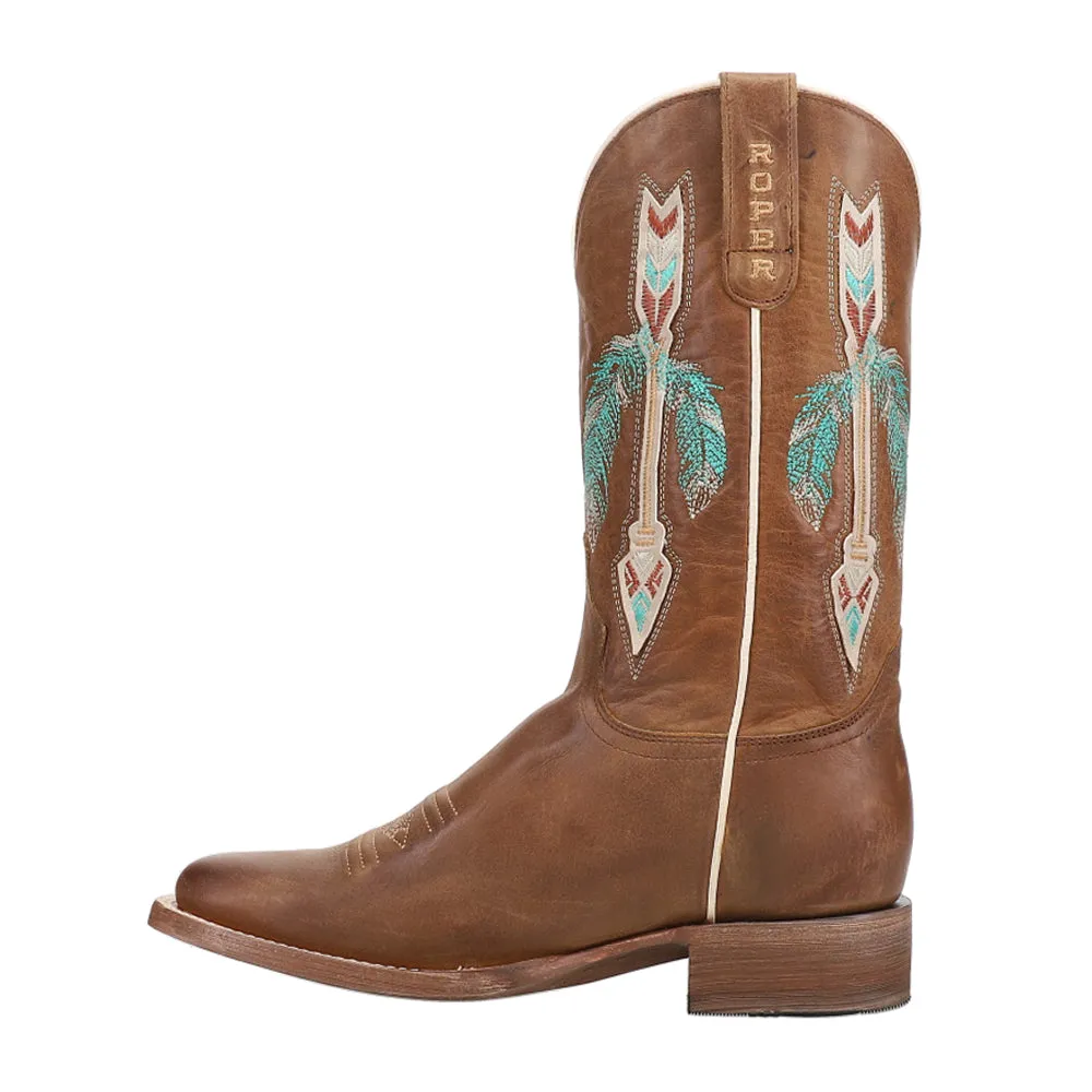 Shelby Embroidered Square Toe Cowboy Boots