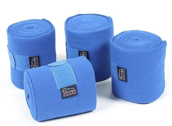 Shires Fleece Bandages Navy Set 4