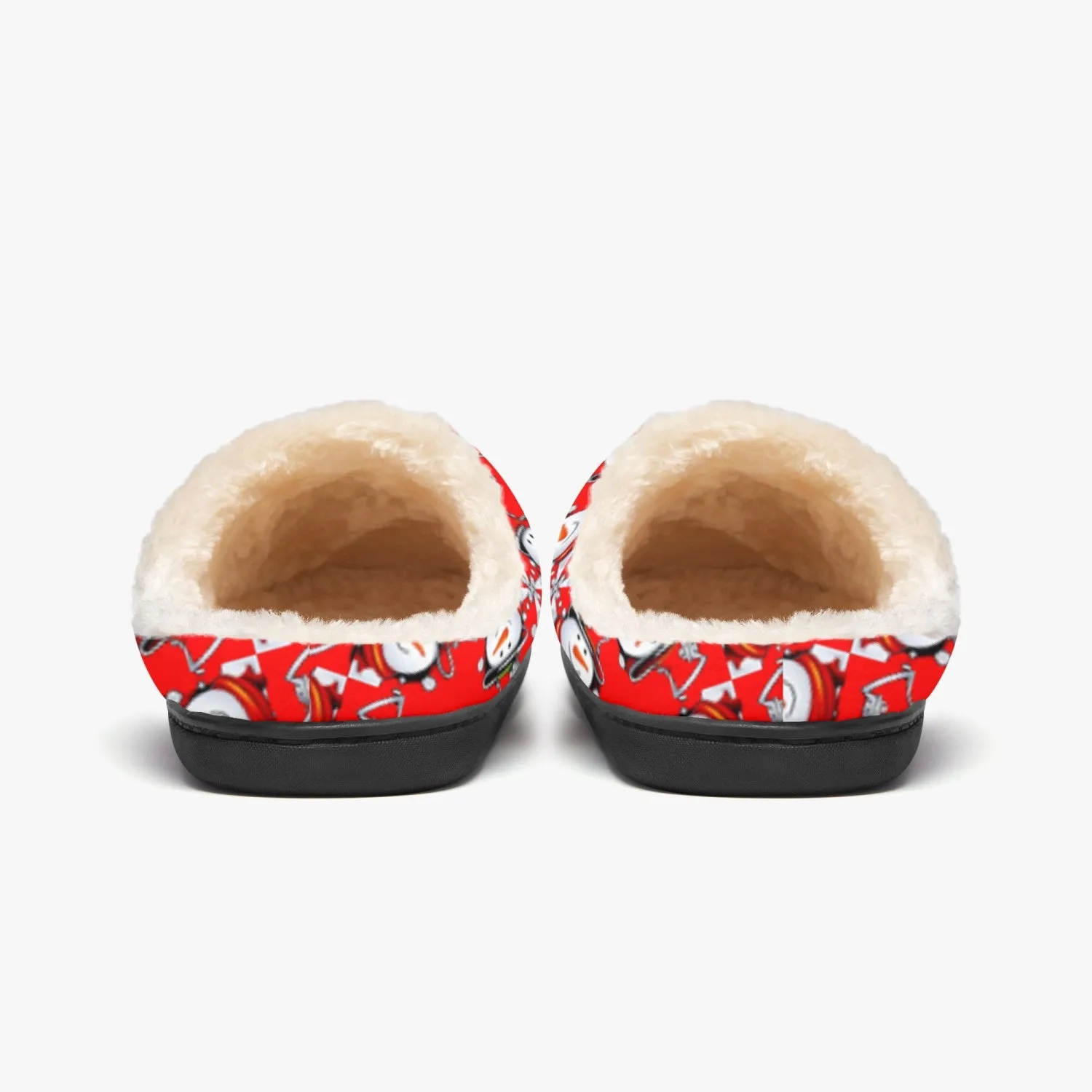 Snow Man's Delight Fluffy Bedroom Christmas Slippers