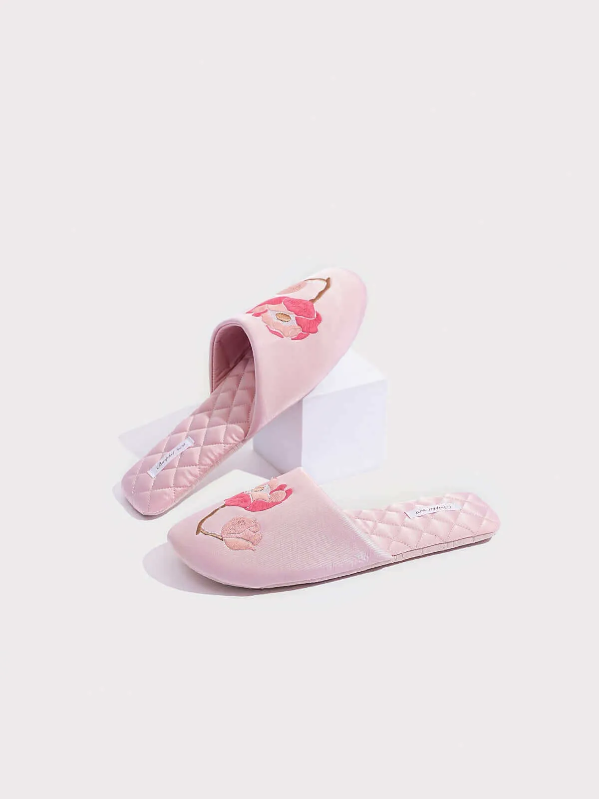 Soft Sole Floral Print Slippers