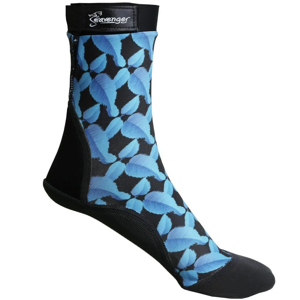 Tall SeaSnug Beach Socks - Blue Robin