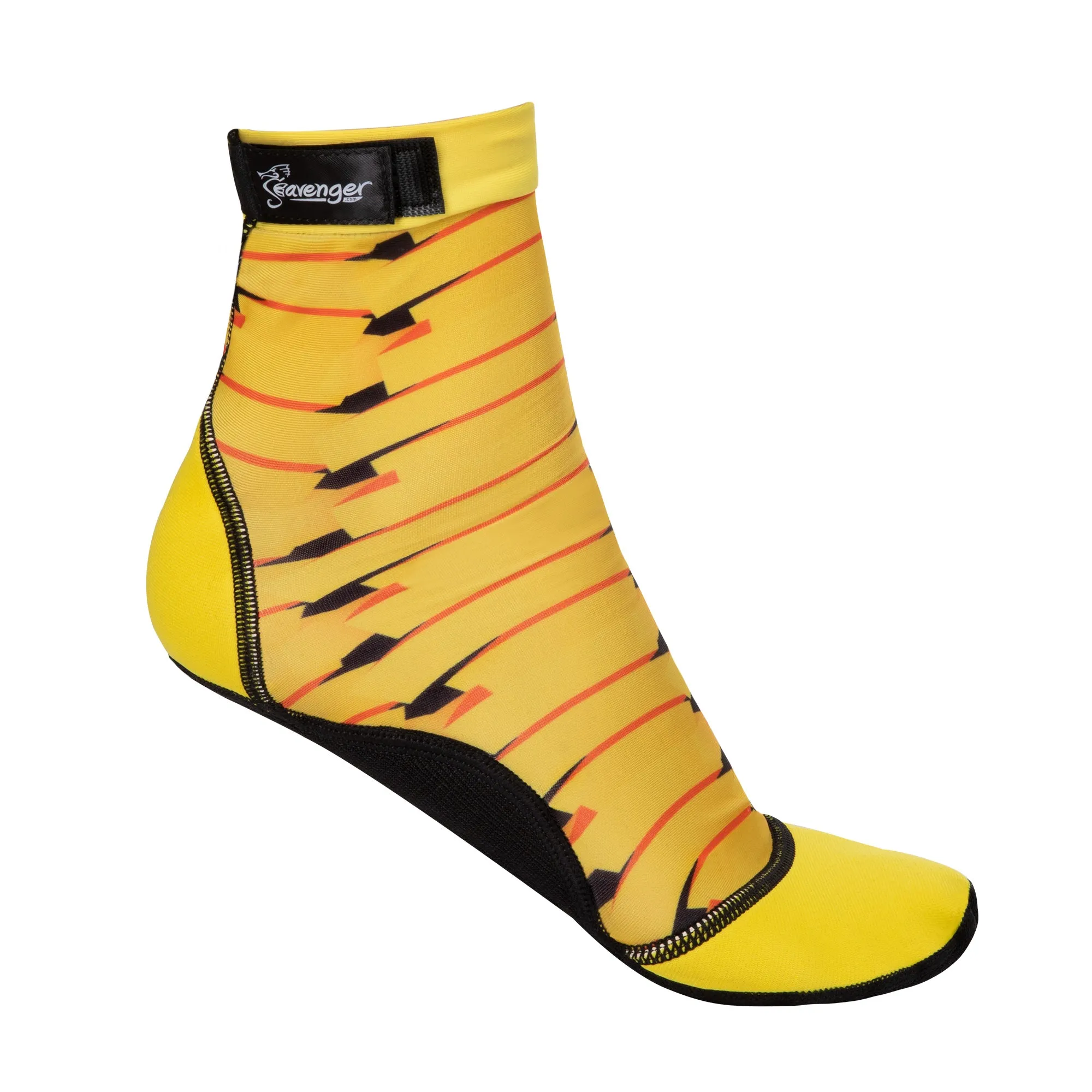 Tall SeaSnug Beach Socks - Yellow Ribbon