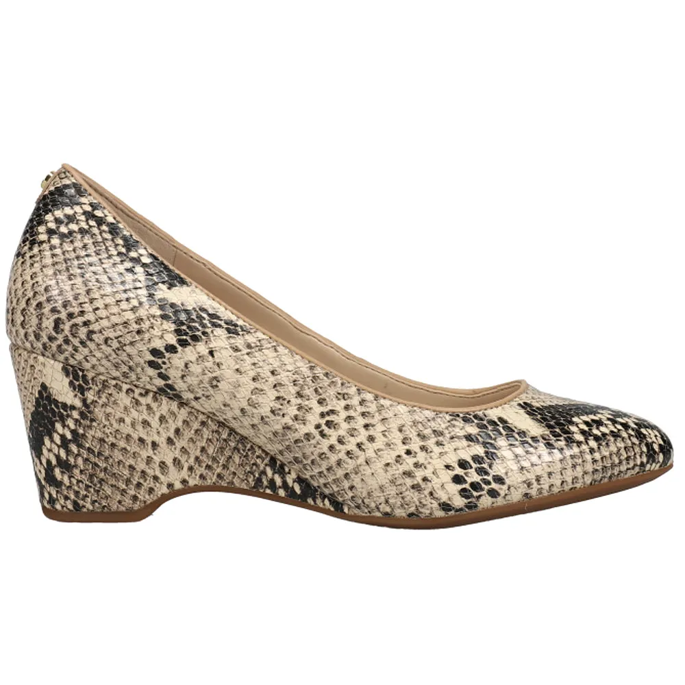 The Go-To 60mm Snake Round Toe Wedge Pumps