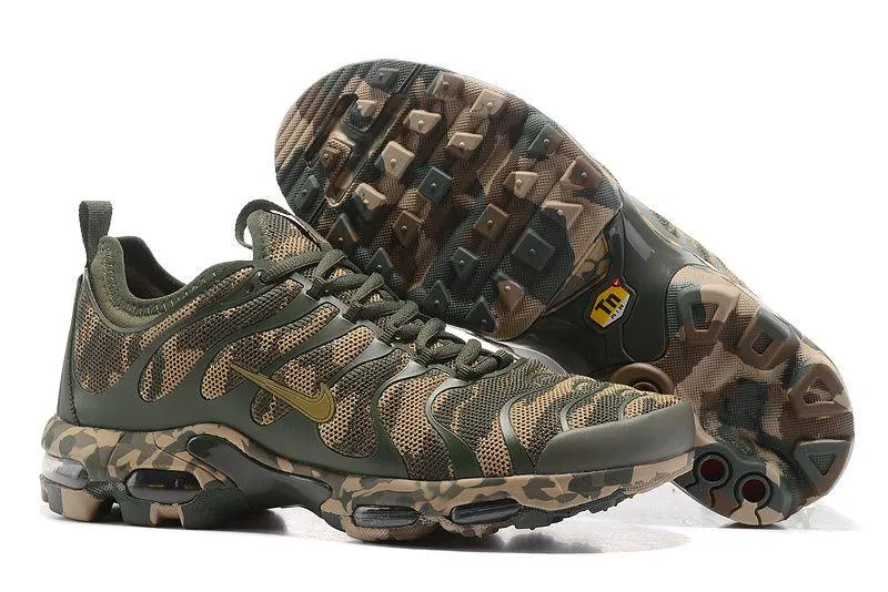 Tn Ultra Wolf Grey Camouflage Sneakers-Dark Green