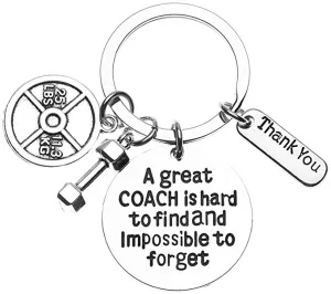 Trainer/Fitness Keychain - Great Coach Is Hard to Find