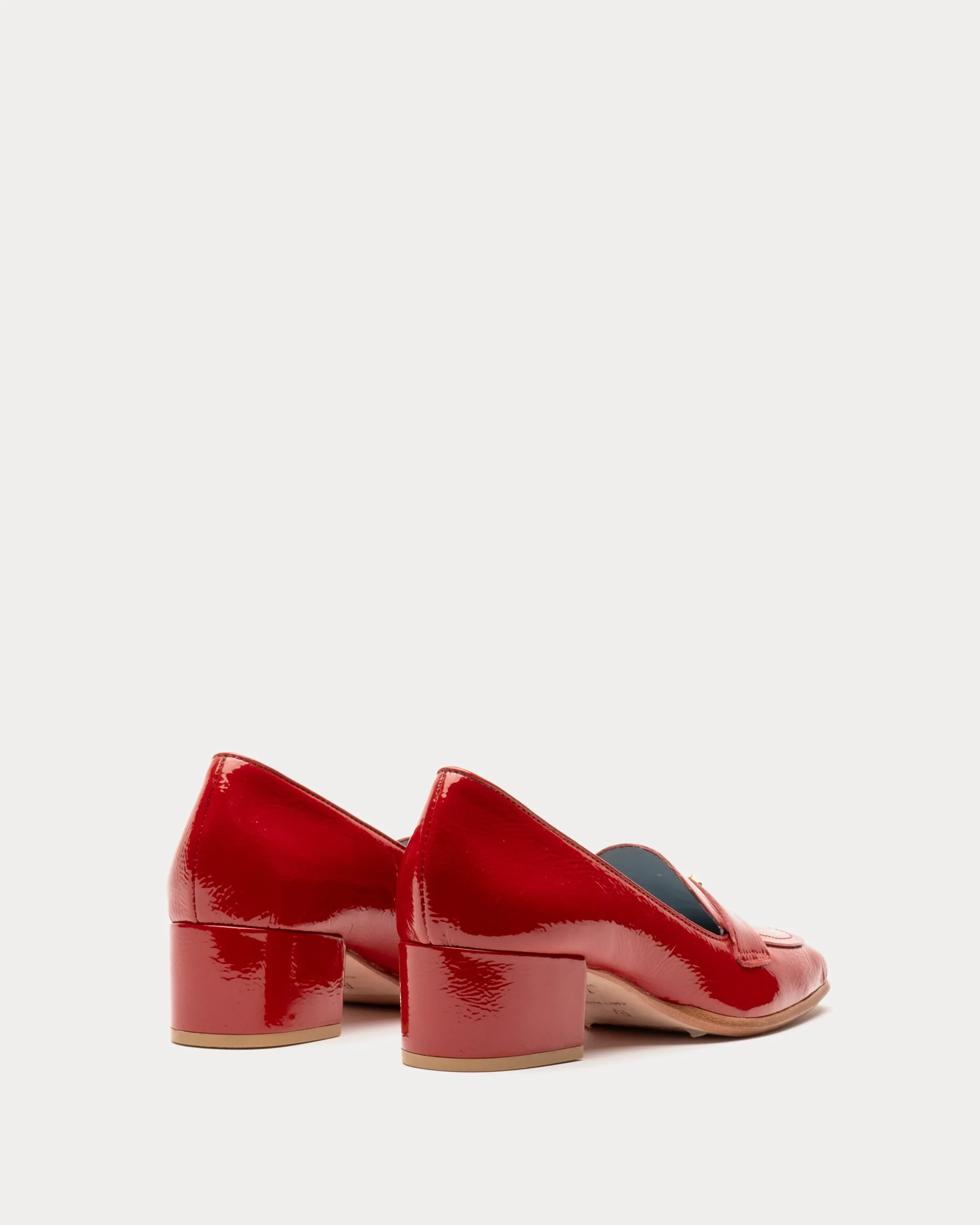 Twiggy Crinkle Soft Patent Loafer Cranberry