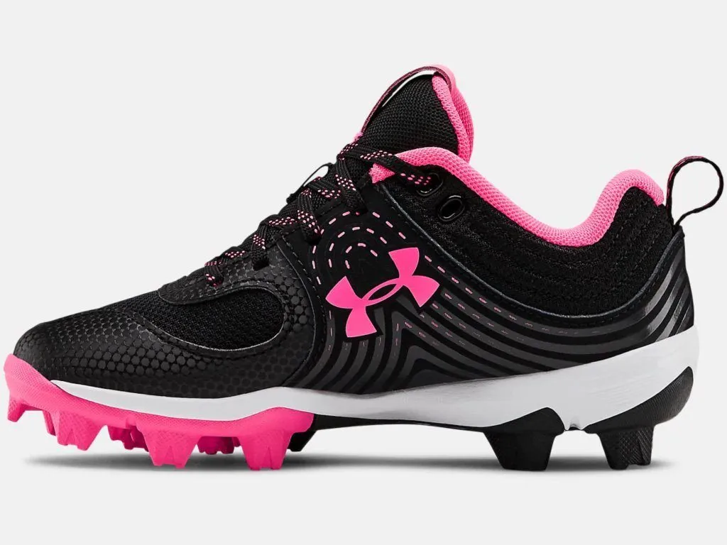 UA Glyde RM Jr Girl's Softball Cleat: 3022077