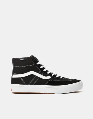 Vans Crockett High Skate Shoes - Black/White