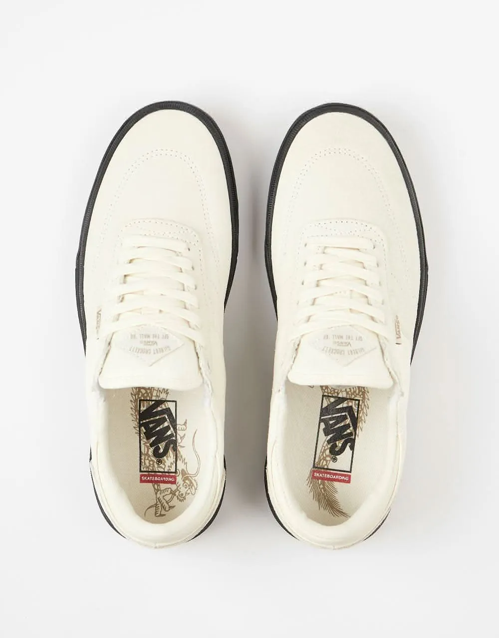 Vans Gilbert Crockett Skate Shoes - Antique White/Black