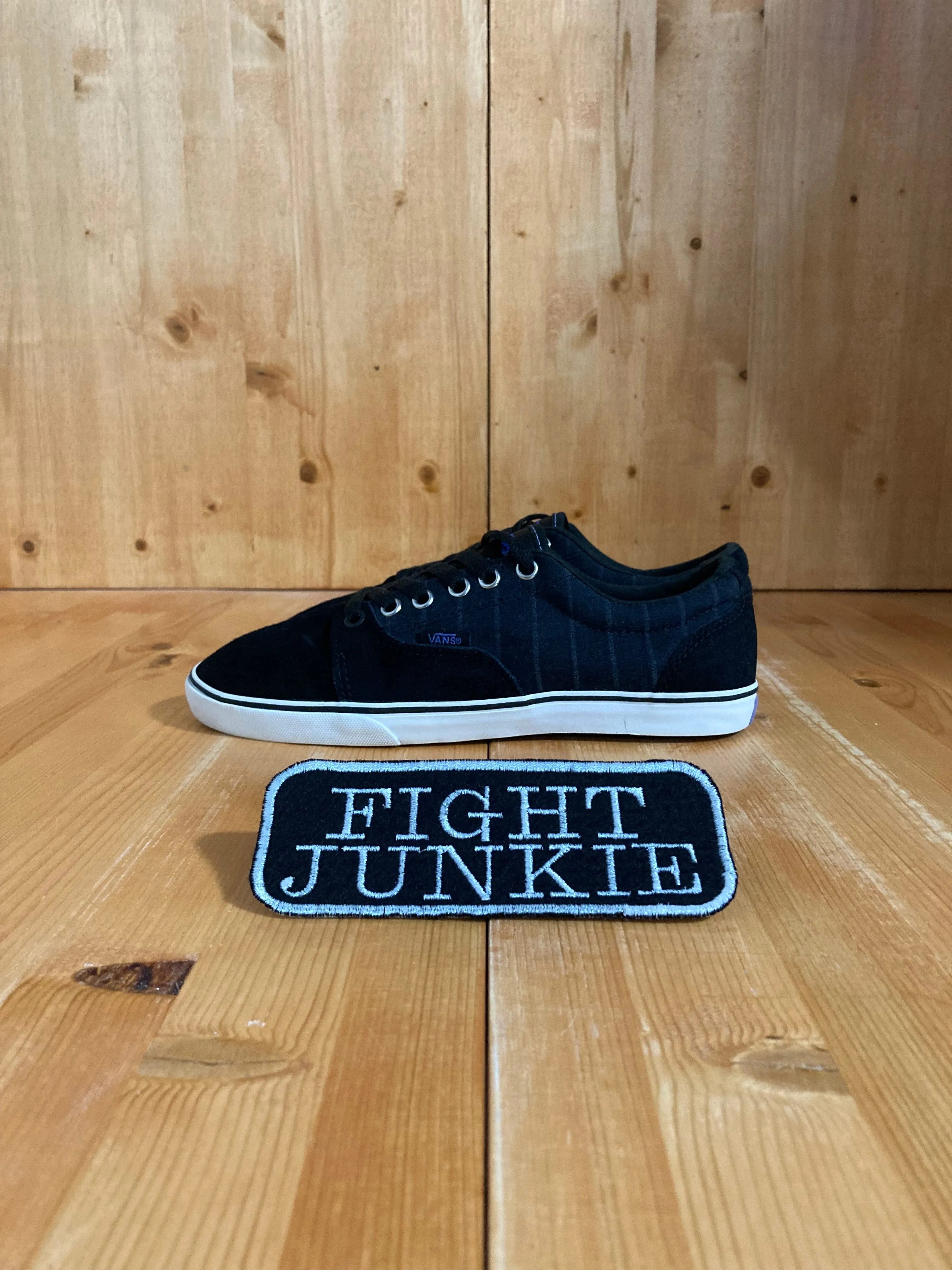 VANS OLD SKOOL Women's Size 7 Suede & Fabric Skateboarding Shoes Sneakers Black & Blue VN-00YG69T