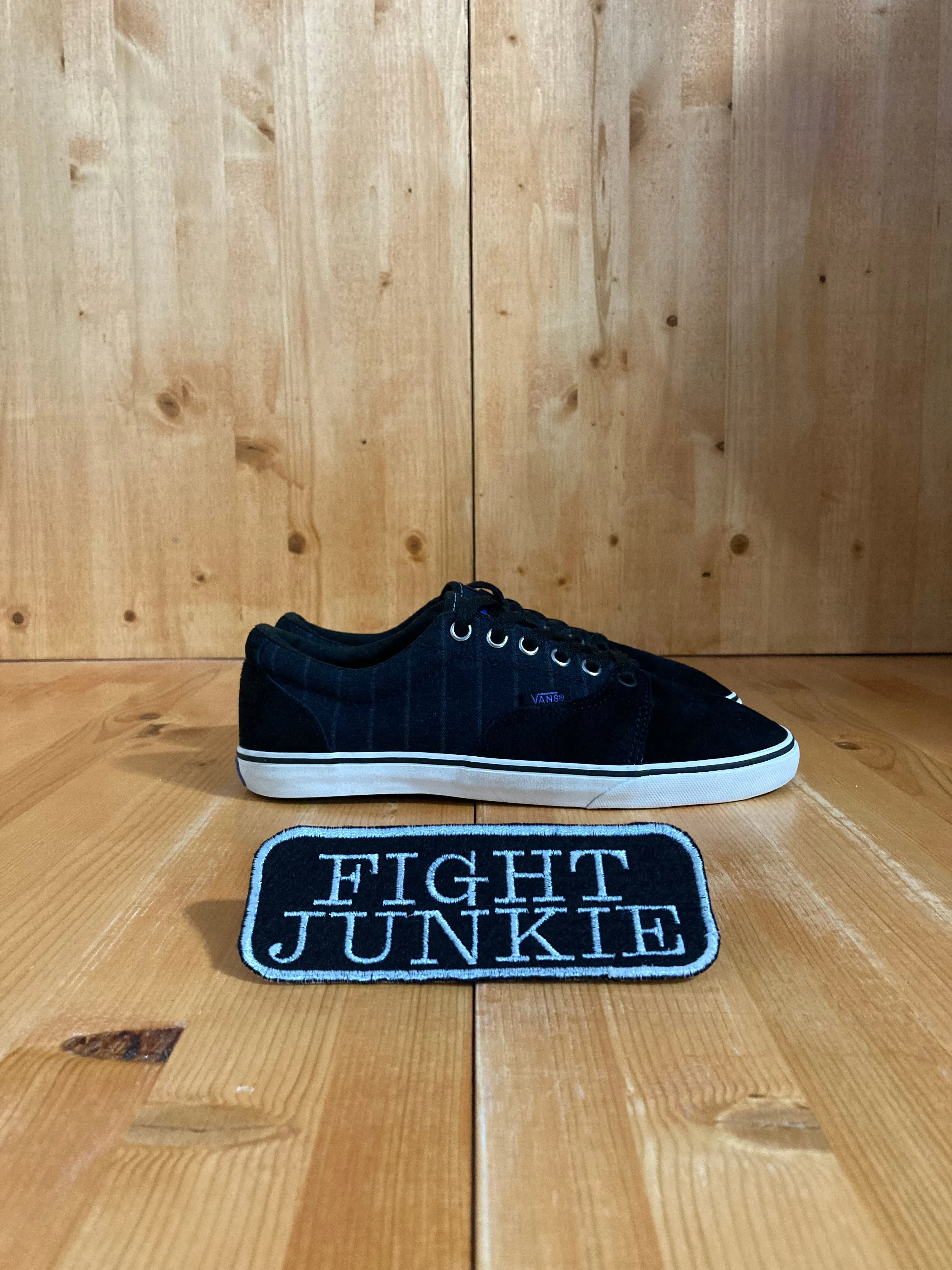 VANS OLD SKOOL Women's Size 7 Suede & Fabric Skateboarding Shoes Sneakers Black & Blue VN-00YG69T