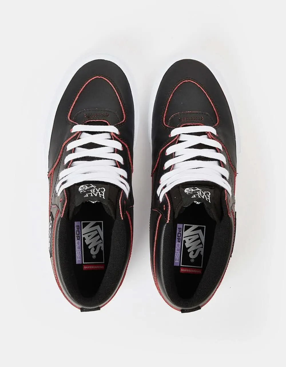 Vans Skate Half Cab R1 UK Exclusive Skate Shoes - (Wearaway) Black/White