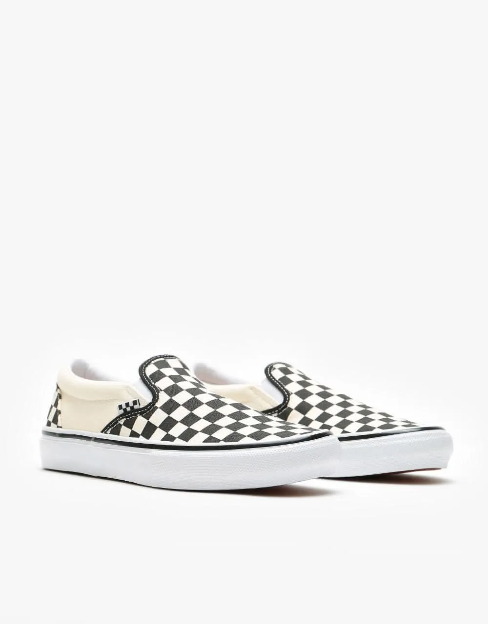 Vans Skate Slip-On Shoes - (Checkerboard) Black/Off White