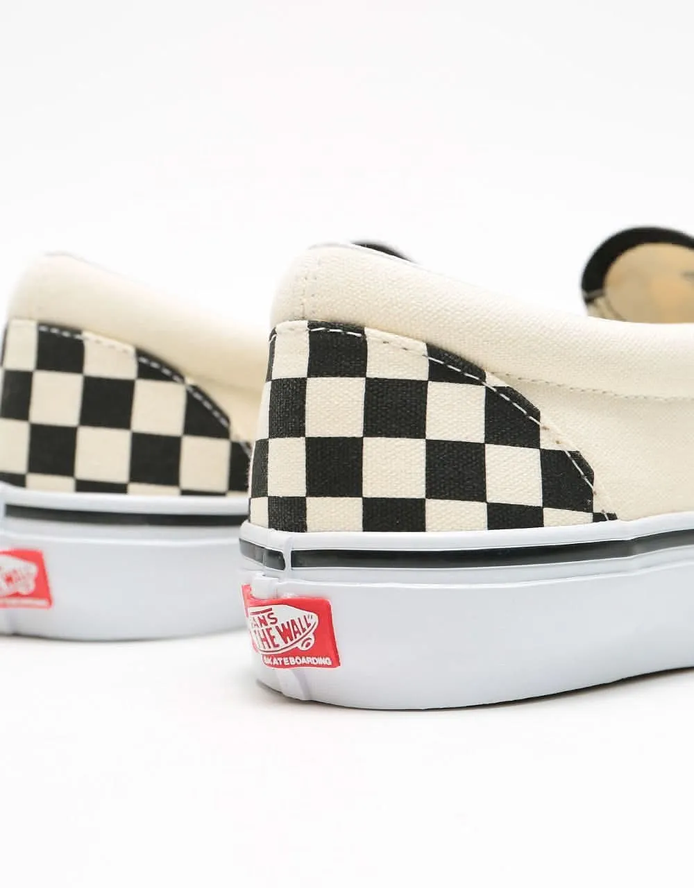 Vans Skate Slip-On Shoes - (Checkerboard) Black/Off White