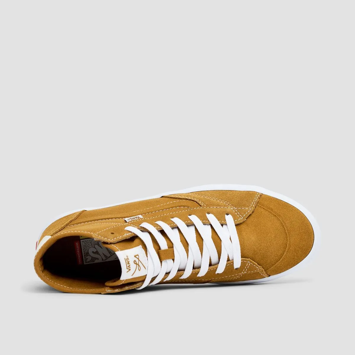 Vans The Lizzie High Top Shoes - Gold/White