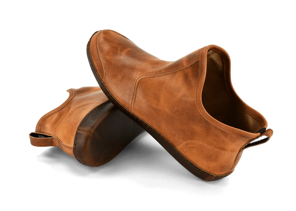 Vermont House Shoes®: Premium Horween Hi-Top in Cognac