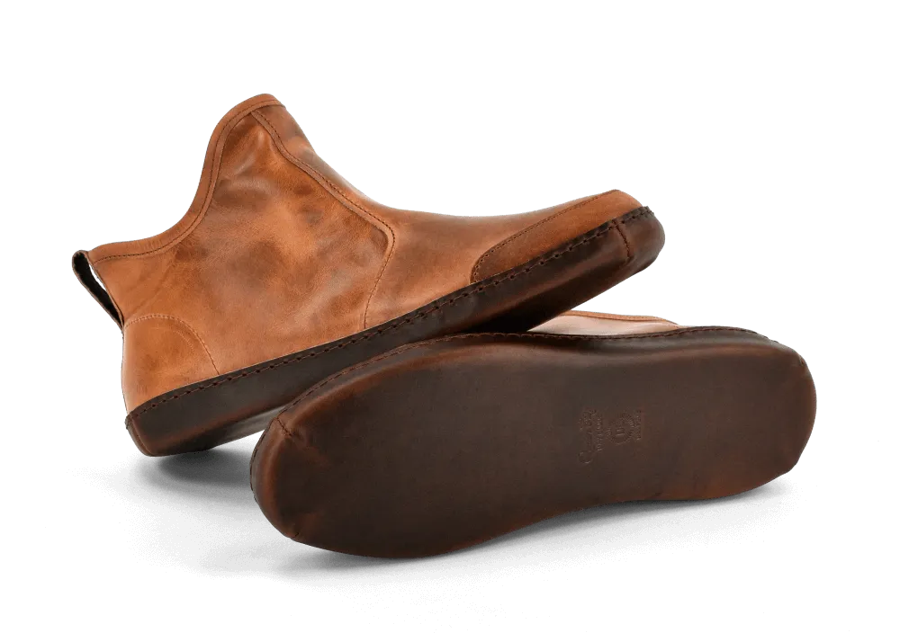 Vermont House Shoes®: Premium Horween Hi-Top in Cognac