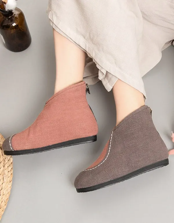 Wear-resistant Soft-soled Ethnic Style Cotton Boots