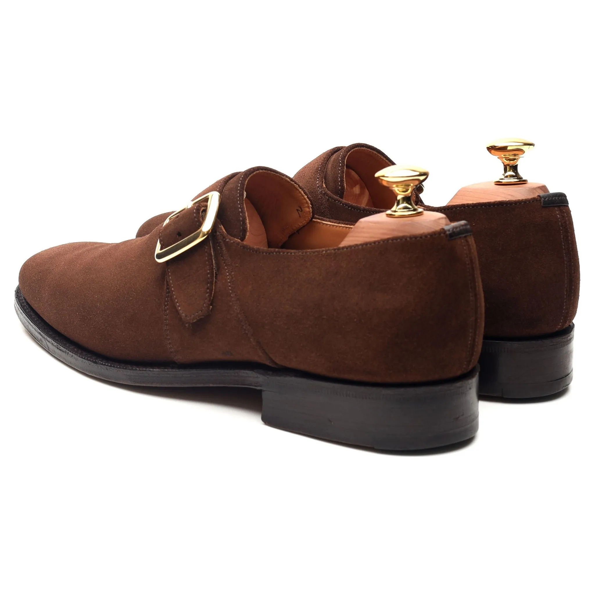 'Westbury' Brown Suede Monk Strap UK 6.5 F