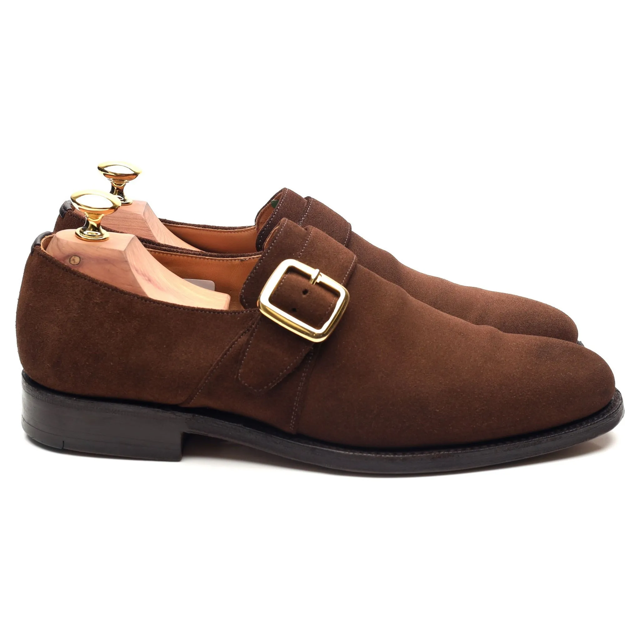 'Westbury' Brown Suede Monk Strap UK 6.5 F