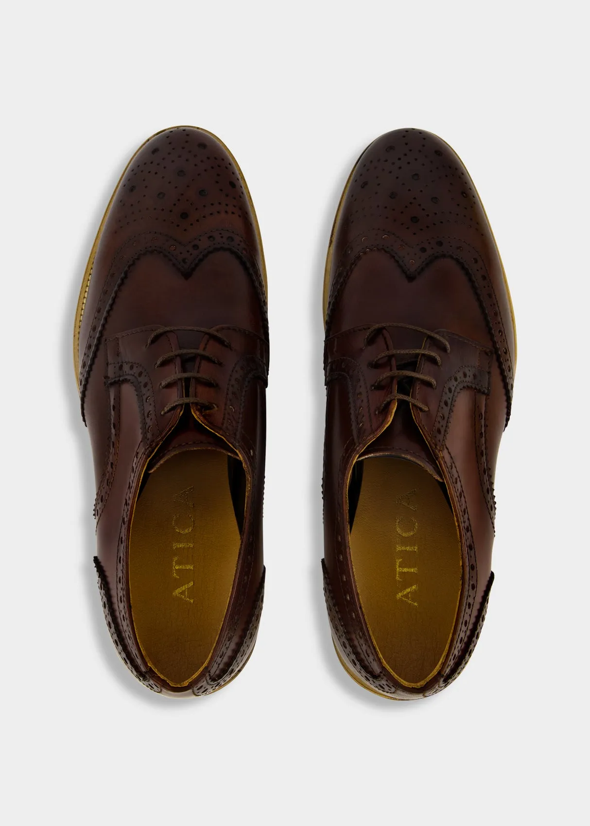 Wingtip Derby Oxford Brown