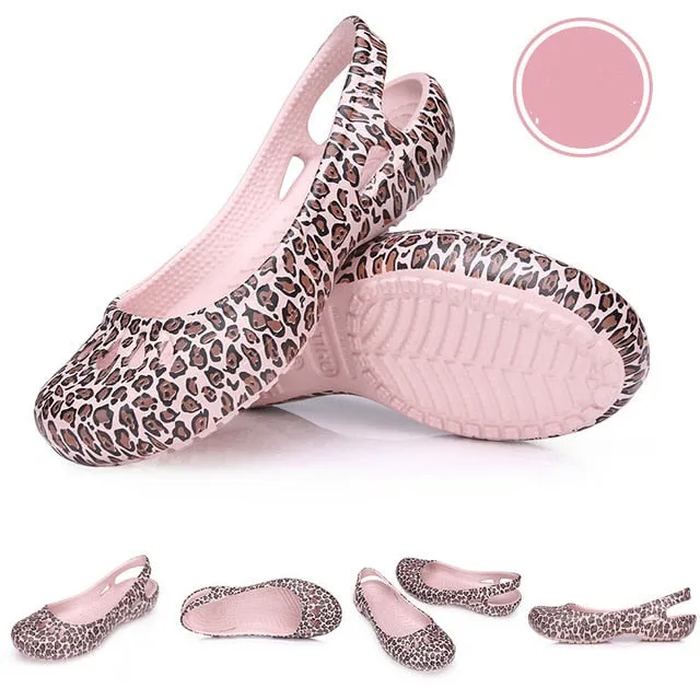 women Clogs Jelly Sandals Home Non-slip Summer Hole Shoes