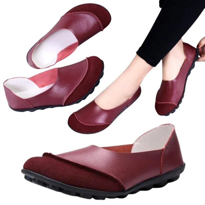 Women's Moccasins Soft Leather Flats for Bunions