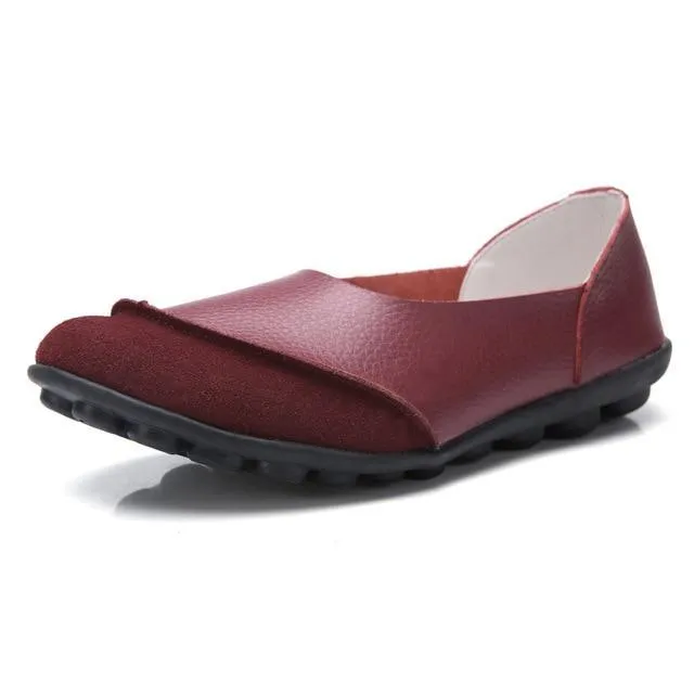 Women's Moccasins Soft Leather Flats for Bunions