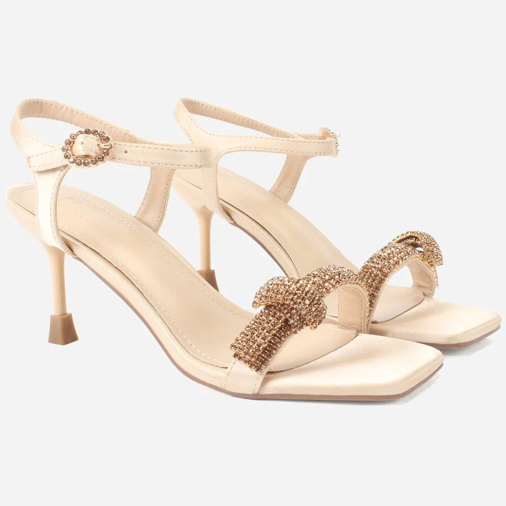 Women's "RIDA" Diamante Stiletto Sandals