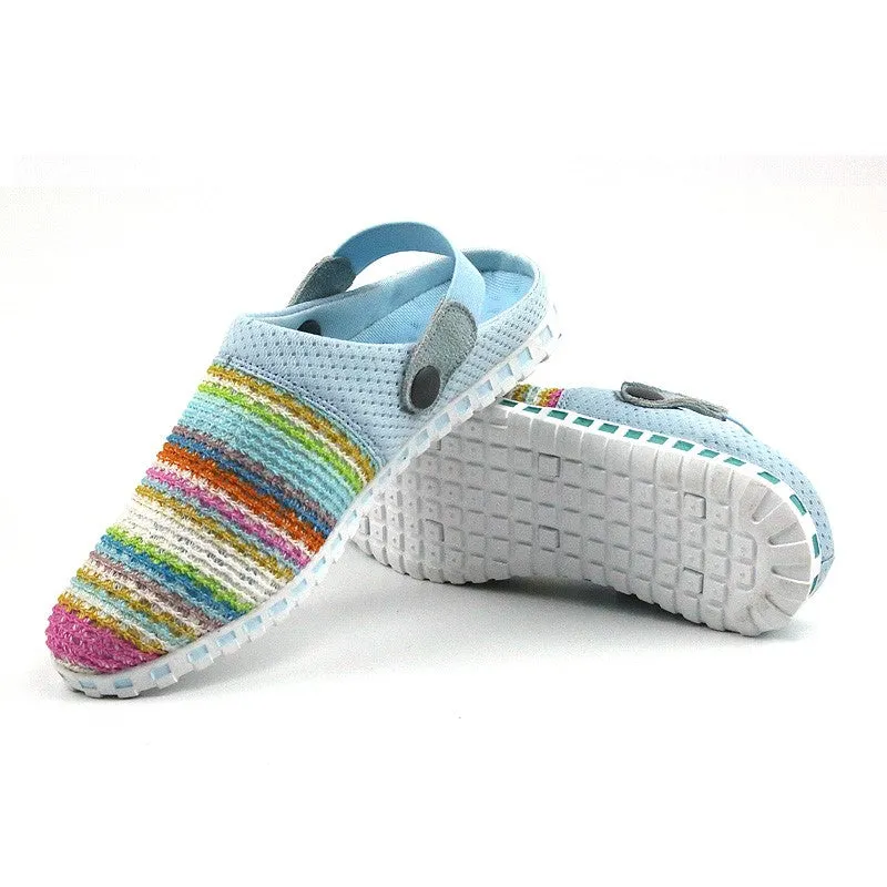 Women's stylish pretty knitted pretty slip-on sandals CL